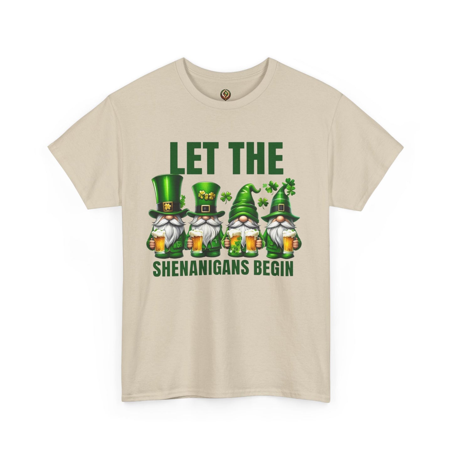 Let the Shenanigans Begin 🍀 Leprechaun Gnome St. Patrick’s Day Unisex Tee