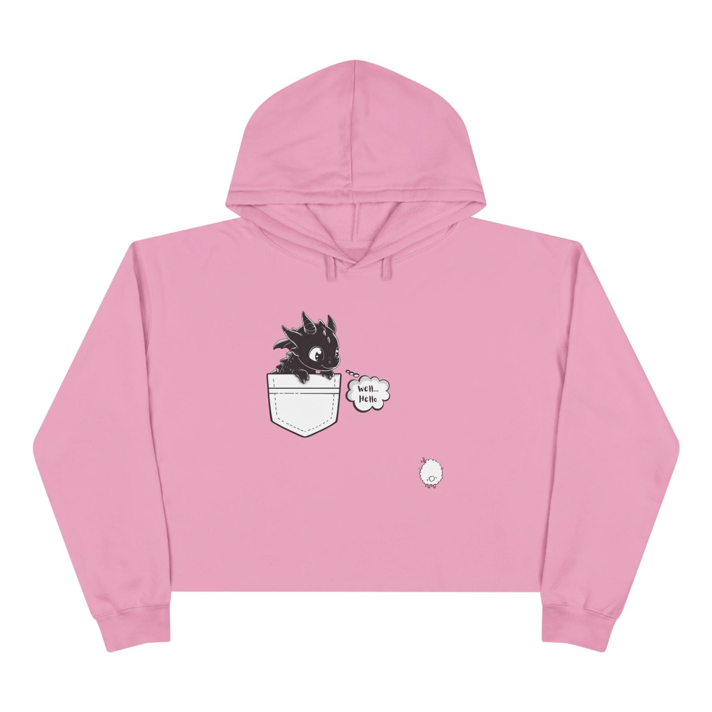 Well...Hello π Cropped Hoodie