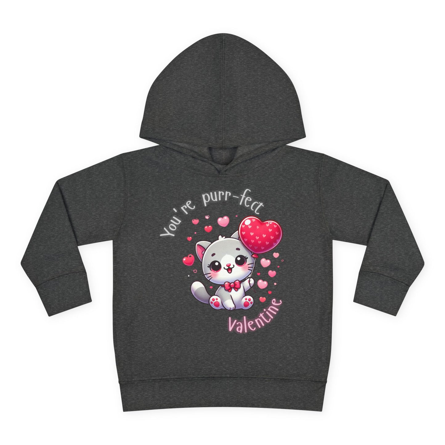 "You're Purr-fect, Valentine" Toddler Hoodie