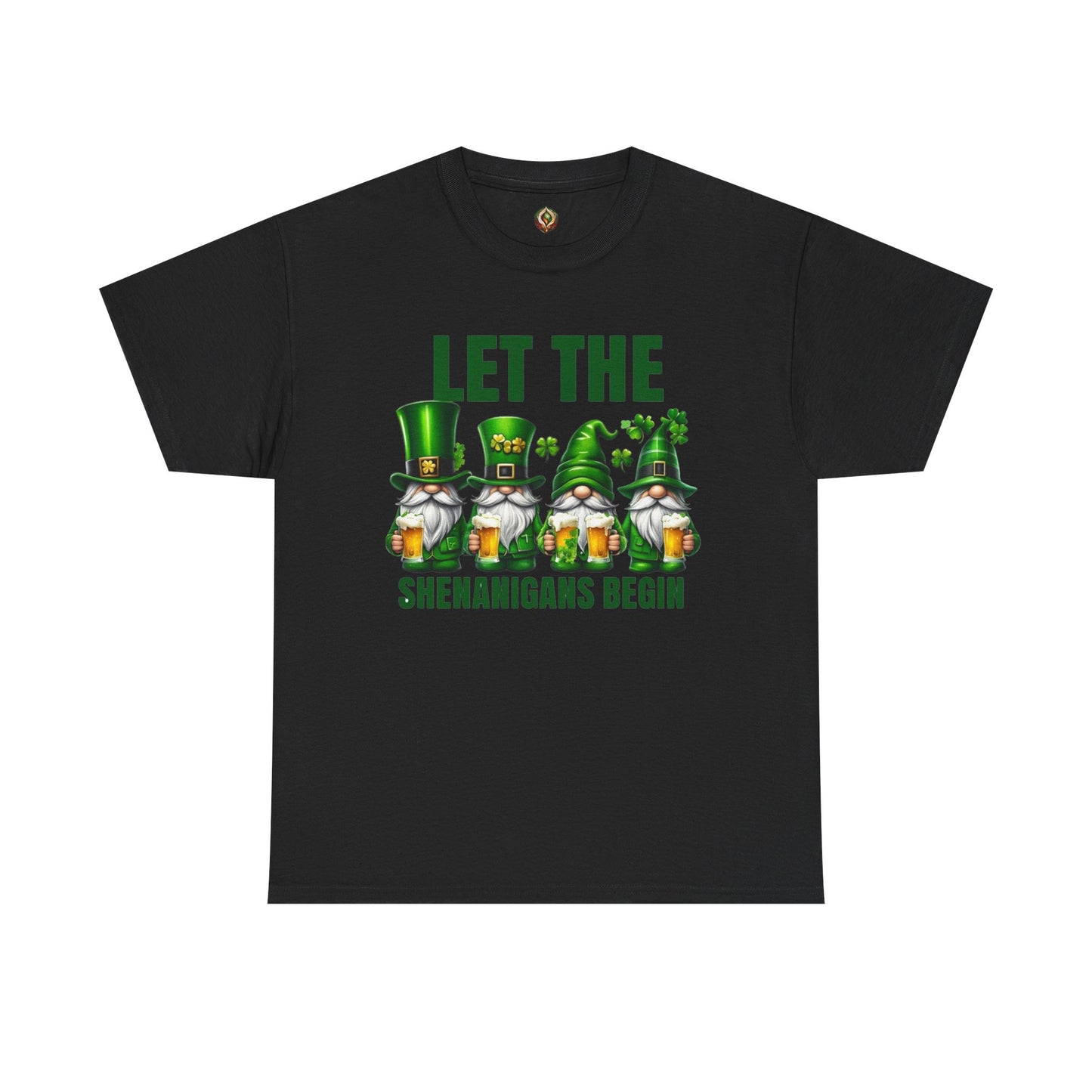 Let the Shenanigans Begin 🍀 Leprechaun Gnome St. Patrick’s Day Unisex Tee