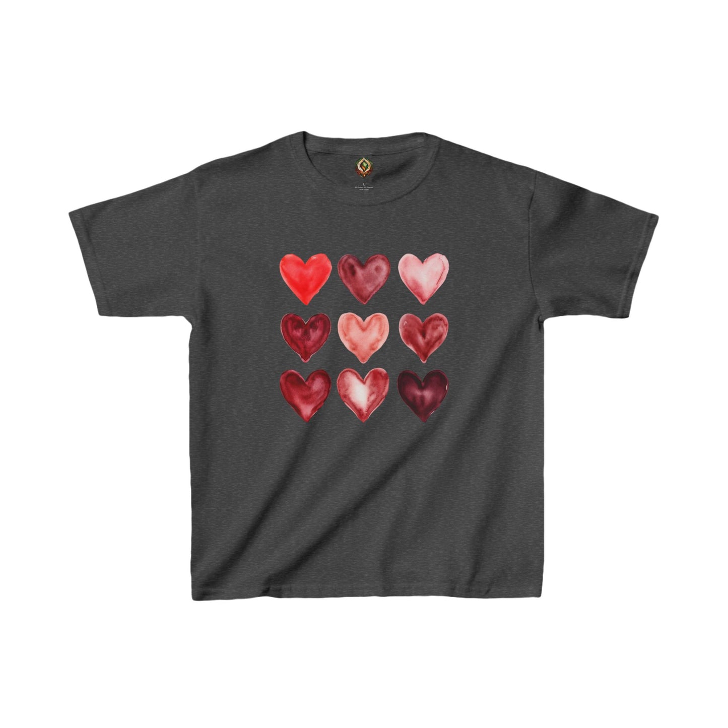 Watercolor Hearts Youth Tee