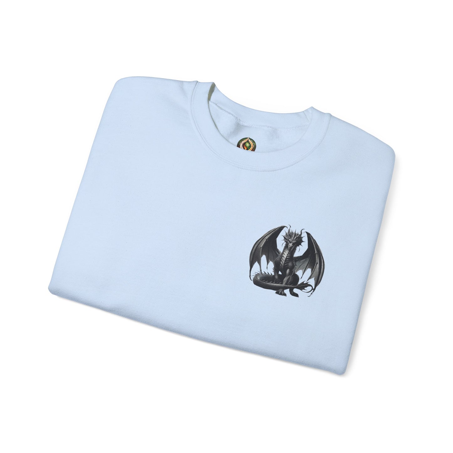 Dragon Emblem Unisex Crewneck Sweatshirt – Cozy Mythical Vibes 🐉