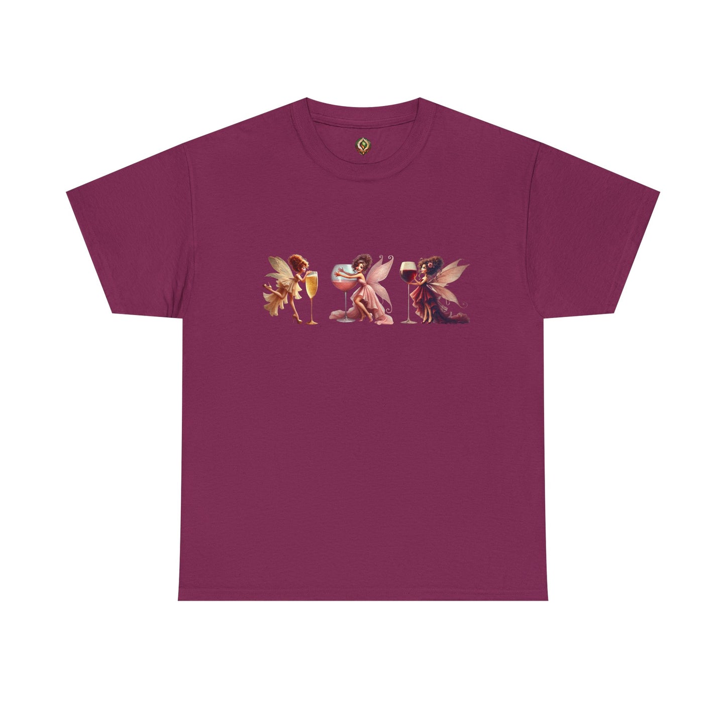 Spirited Sips & Whimsy Wings β Unisex Heavy Cotton Tee