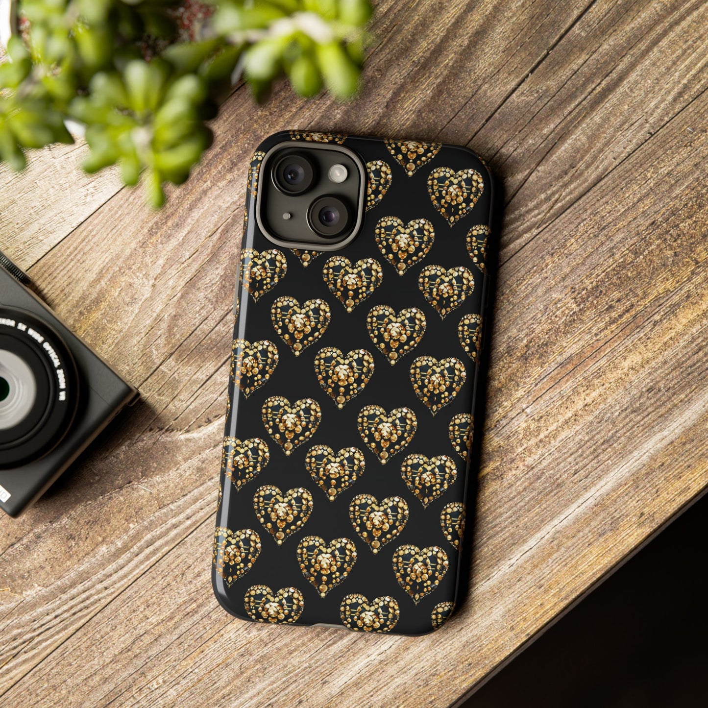 Golden Heart Luxe Phone Case