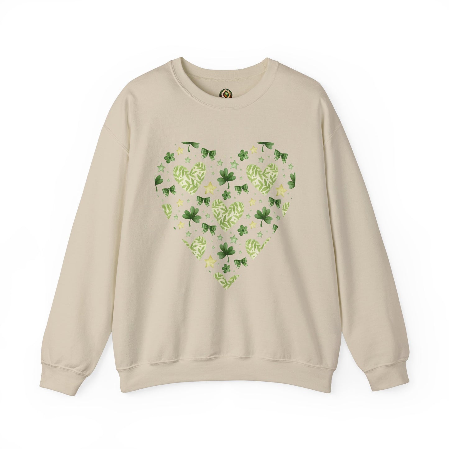 Lucky in Love 🍀💚 St. Patrick’s Day Heart Crewneck Sweatshirt