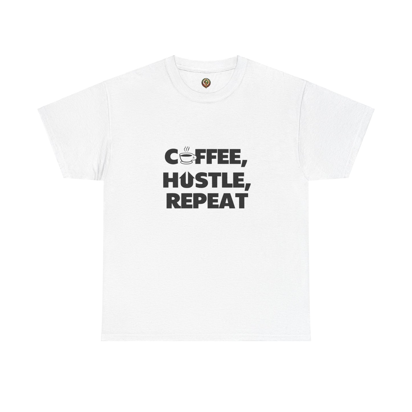 "Coffee, Hustle, Repeat" Unisex Heavy Cotton Tee