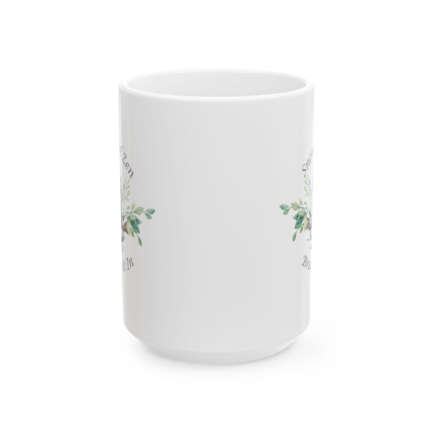 Snow Owl Zen Mug, (11oz, 15oz)