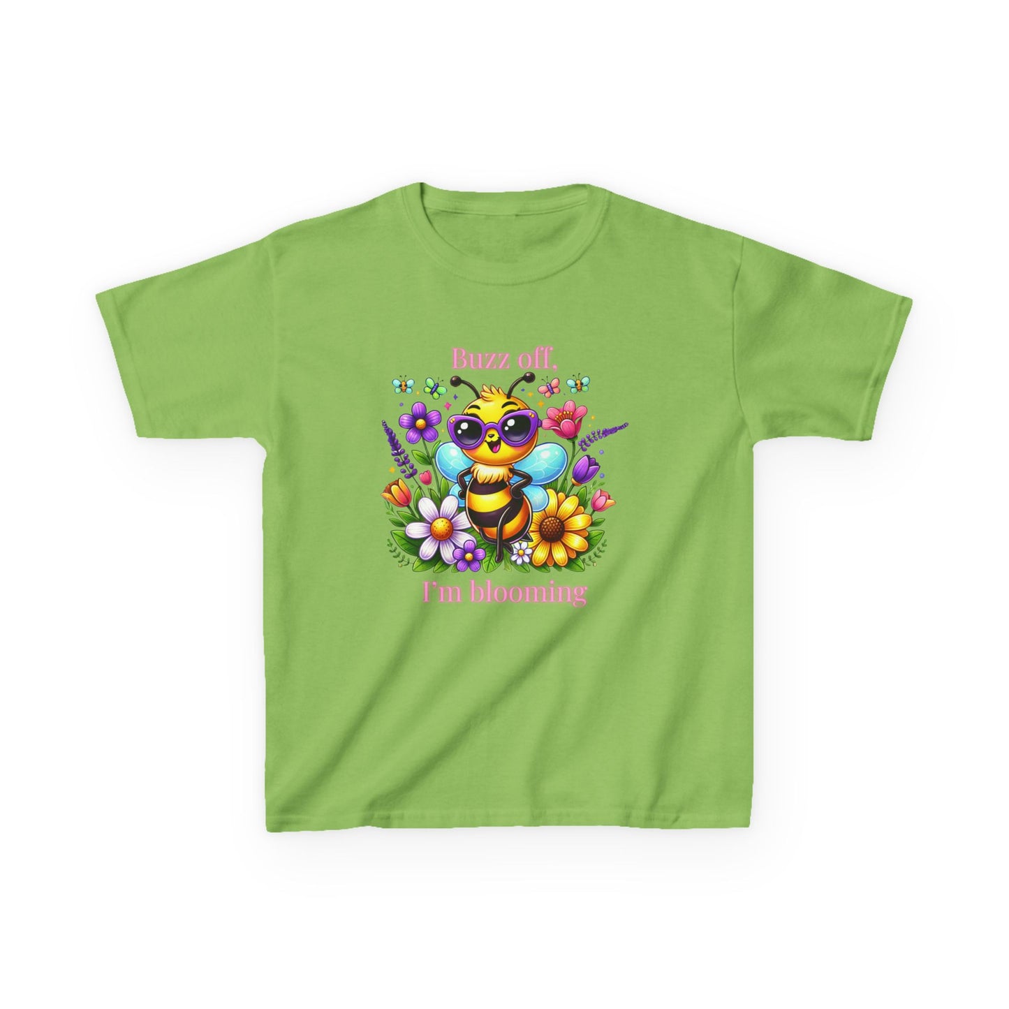 Buzz Off, I’m Blooming–Youth Tee (Night Bloom Edition)