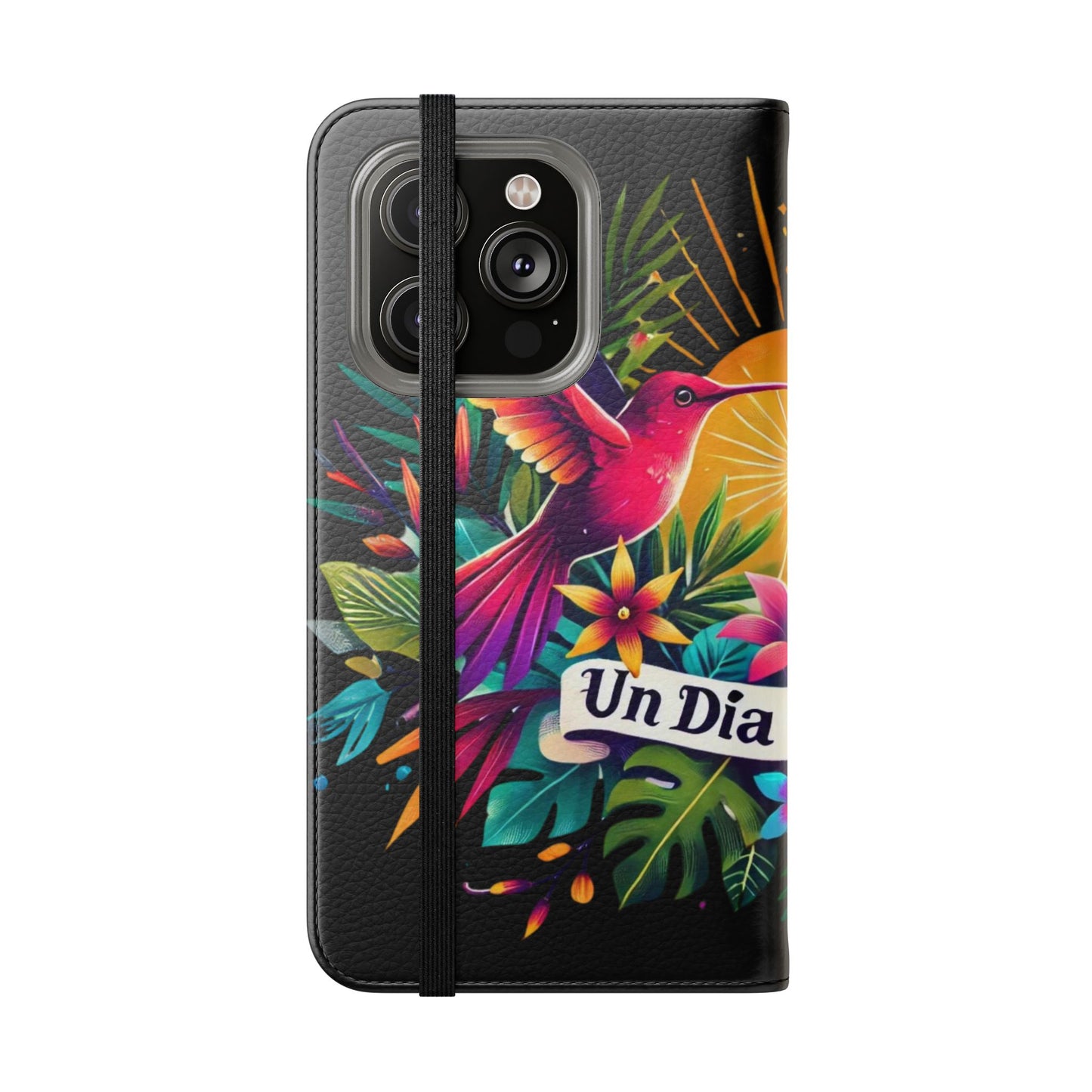 "Un Día a La Vez" Vibrant Midnight Flip Case