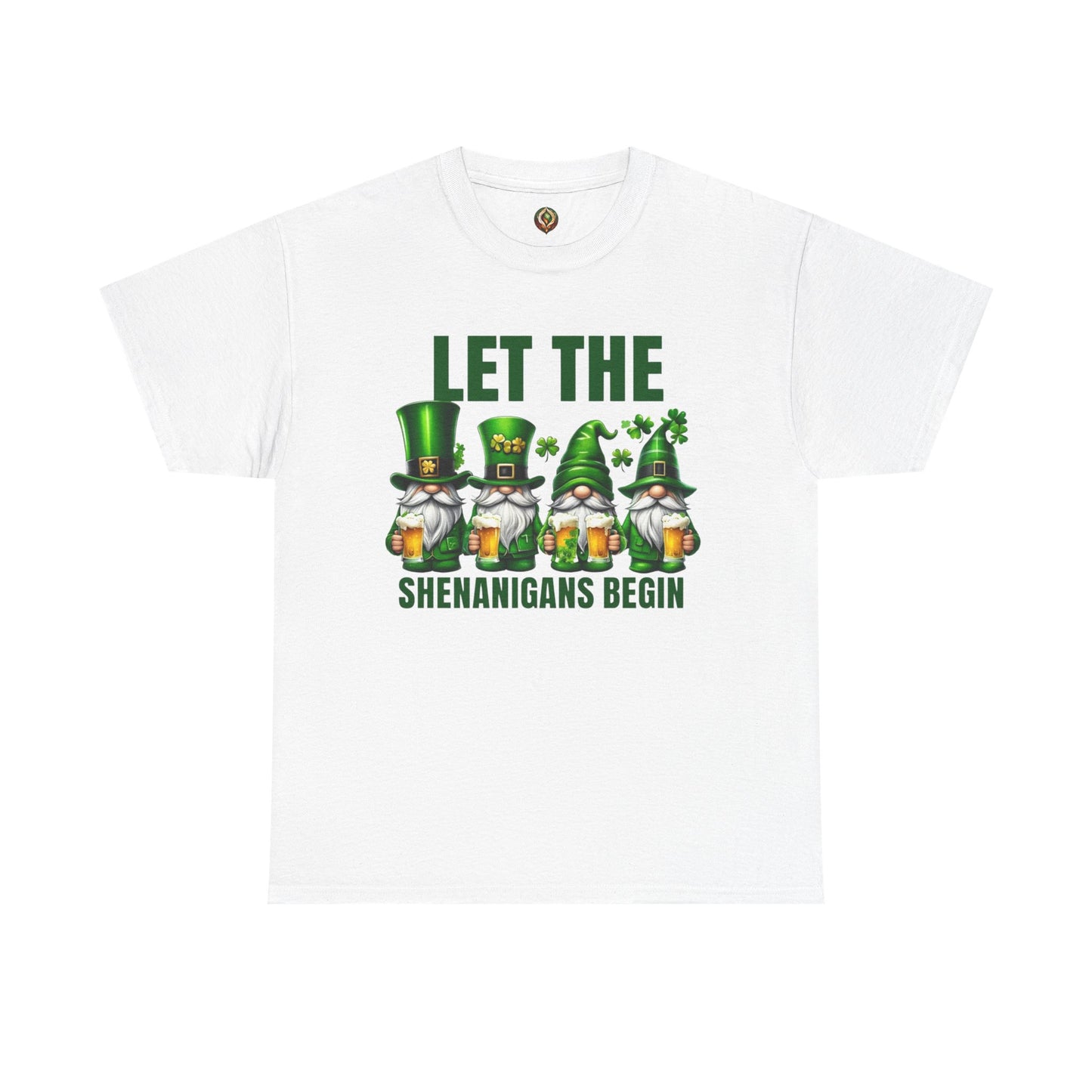 Let the Shenanigans Begin 🍀 Leprechaun Gnome St. Patrick’s Day Unisex Tee