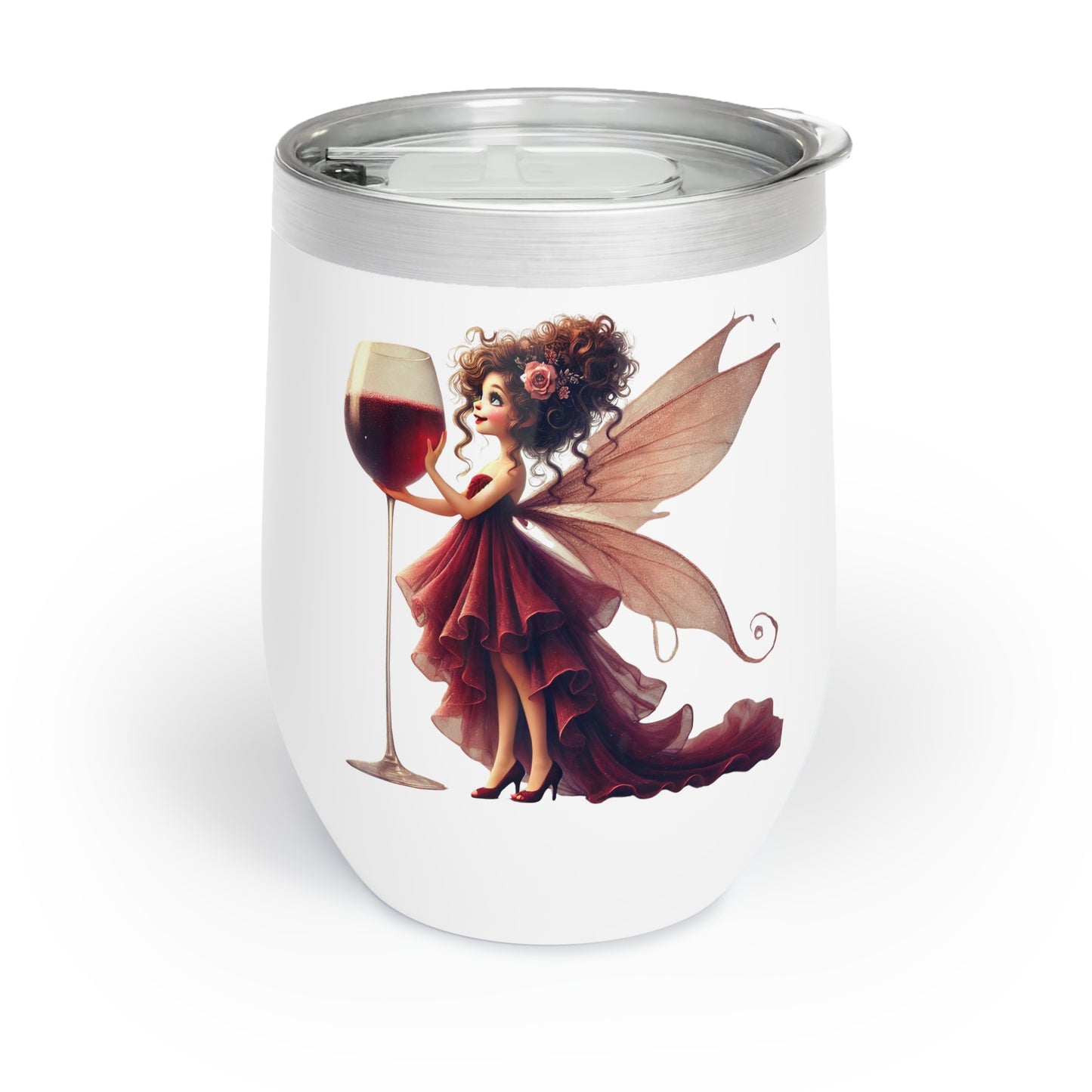 Velvet Wings & Merlot Things Wine Tumbler (12oz)