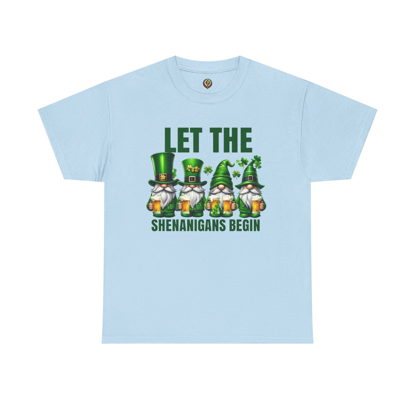 Let the Shenanigans Begin 🍀 Leprechaun Gnome St. Patrick’s Day Unisex Tee