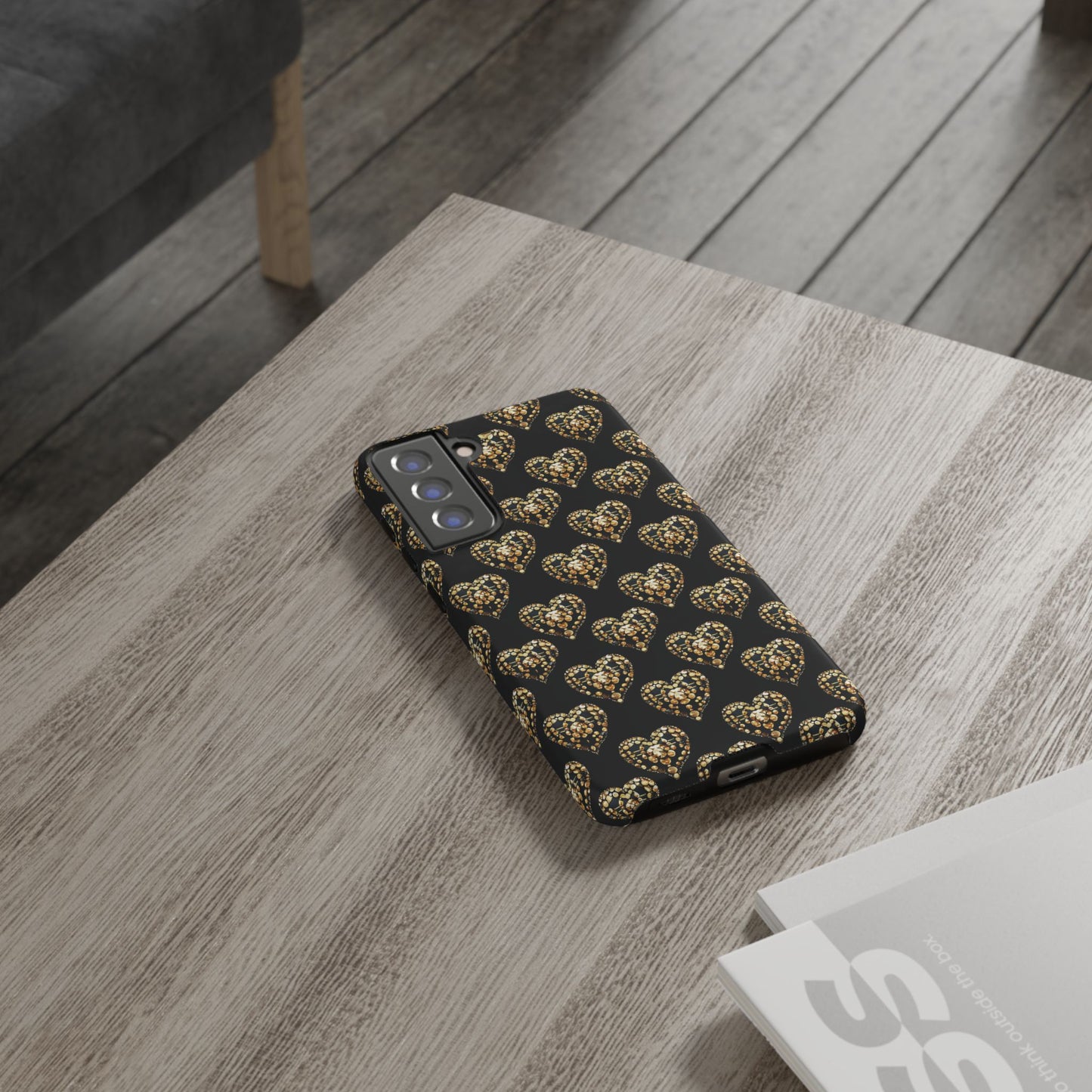 Golden Heart Luxe Phone Case