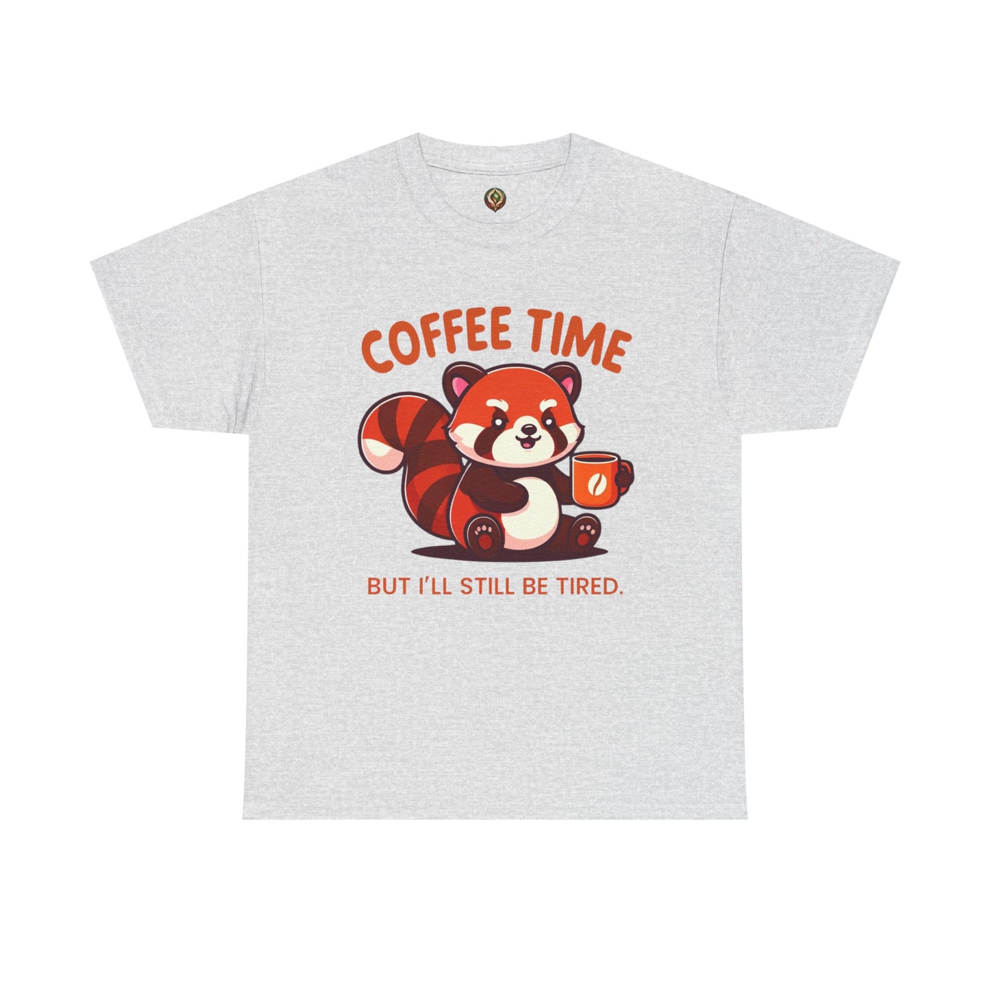 Coffee Time Red Panda Unisex T-Shirt β Cozy, Caffeinated, & Still Tired