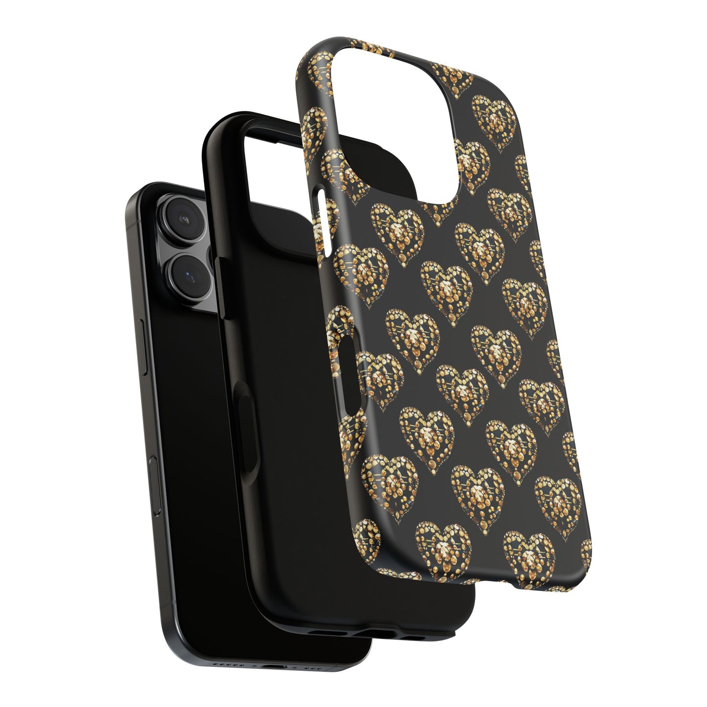 Golden Heart Luxe Phone Case