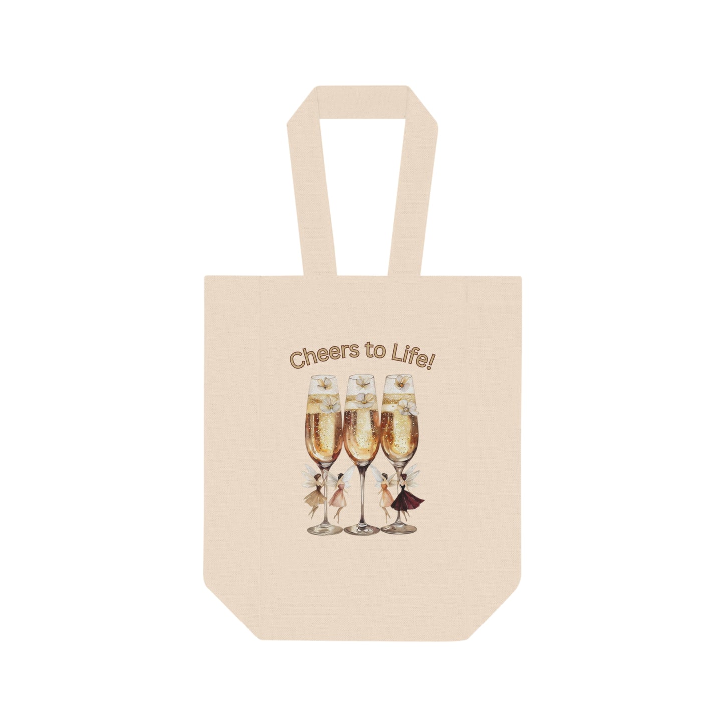 Cheers to Life – Double Wine Tote Bag
