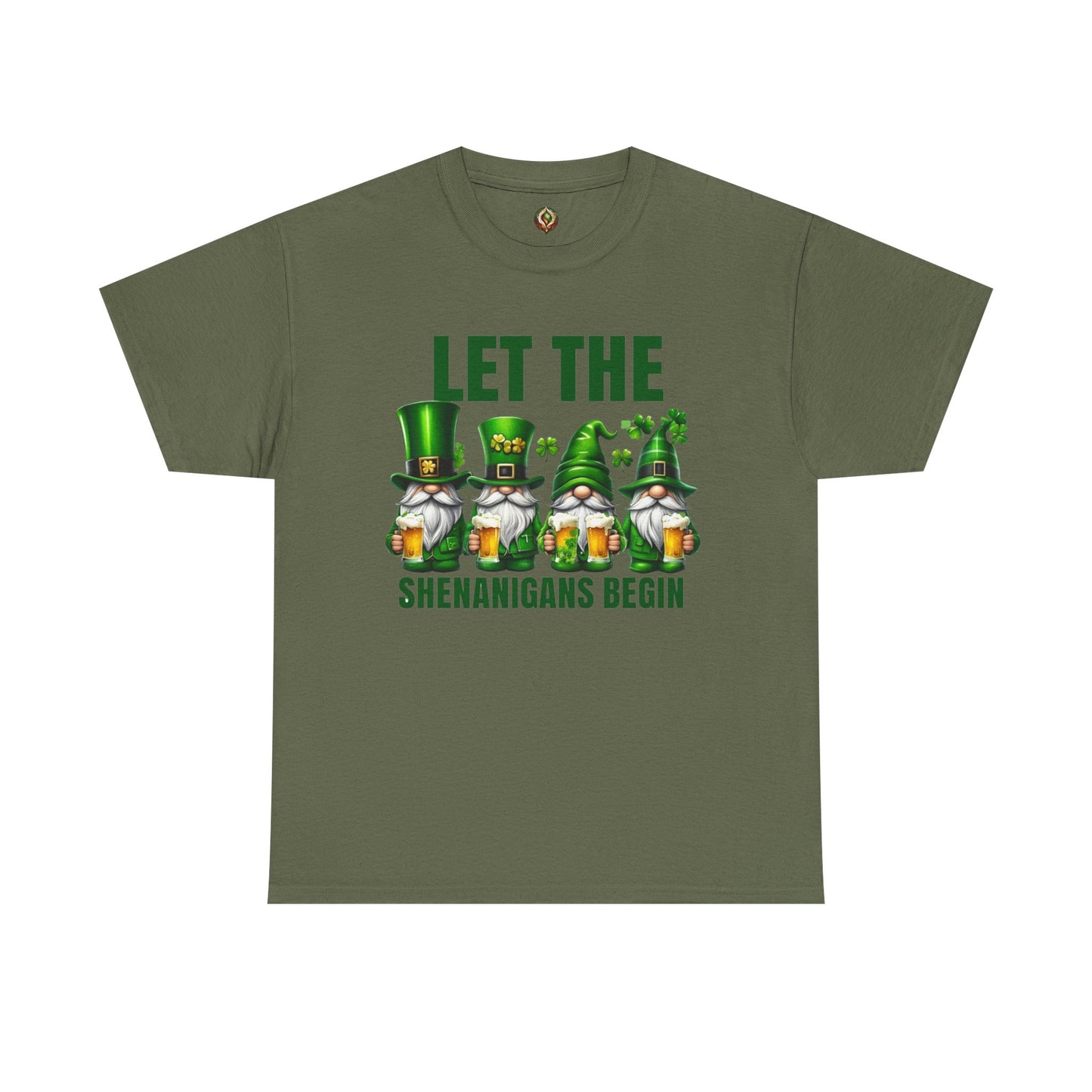 Let the Shenanigans Begin 🍀 Leprechaun Gnome St. Patrick’s Day Unisex Tee