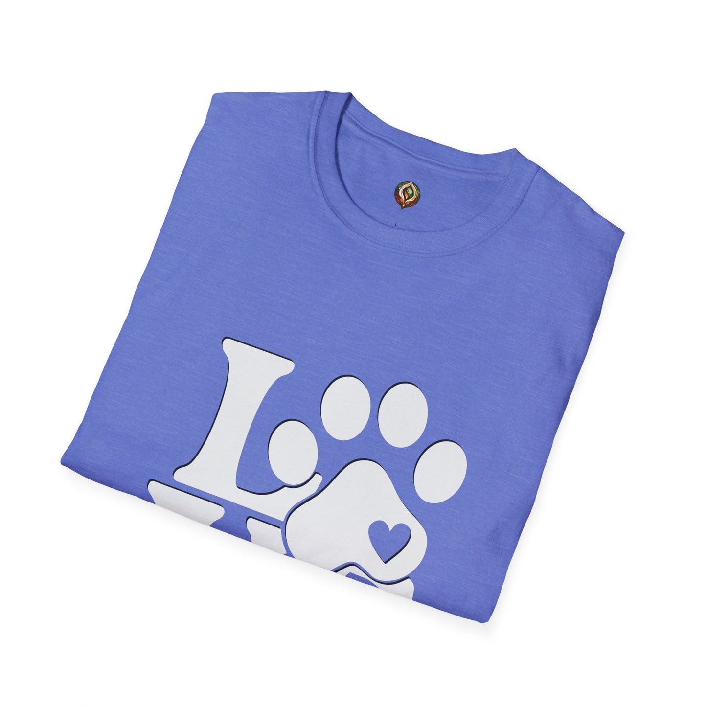 LOVE Paw Print Unisex Softstyle T-Shirt