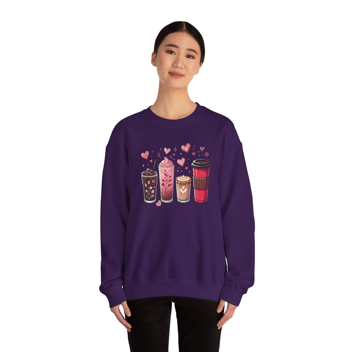 "Cup of Love" Coffee Lovers Crewneck