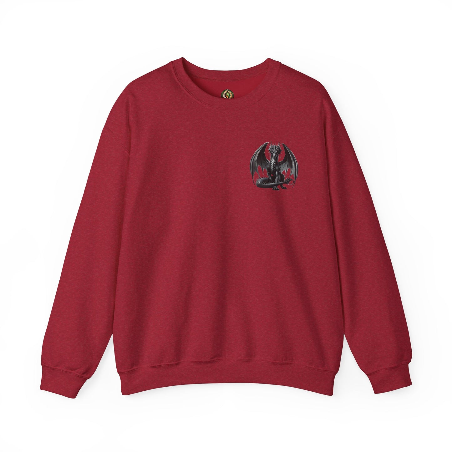 Dragon Emblem Unisex Crewneck Sweatshirt – Cozy Mythical Vibes 🐉