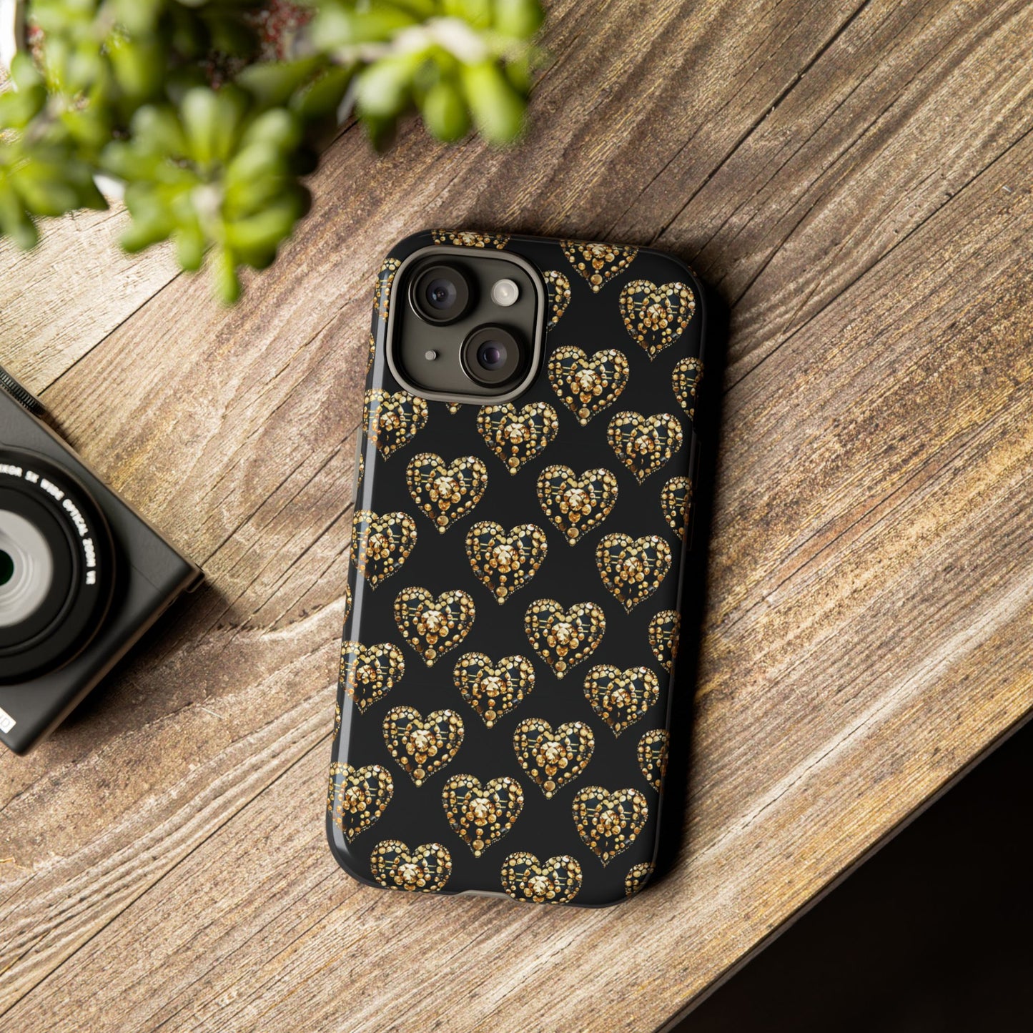 Golden Heart Luxe Phone Case