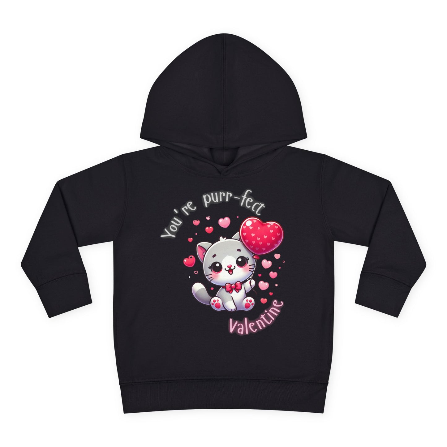 "You're Purr-fect, Valentine" Toddler Hoodie