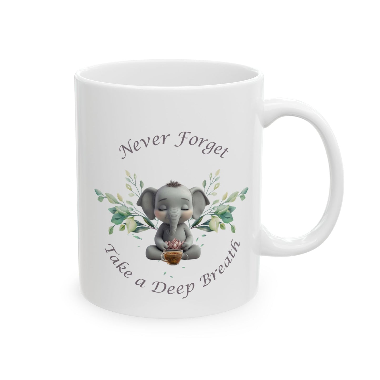 Never Forget Elephant Mug, (11oz, 15oz)