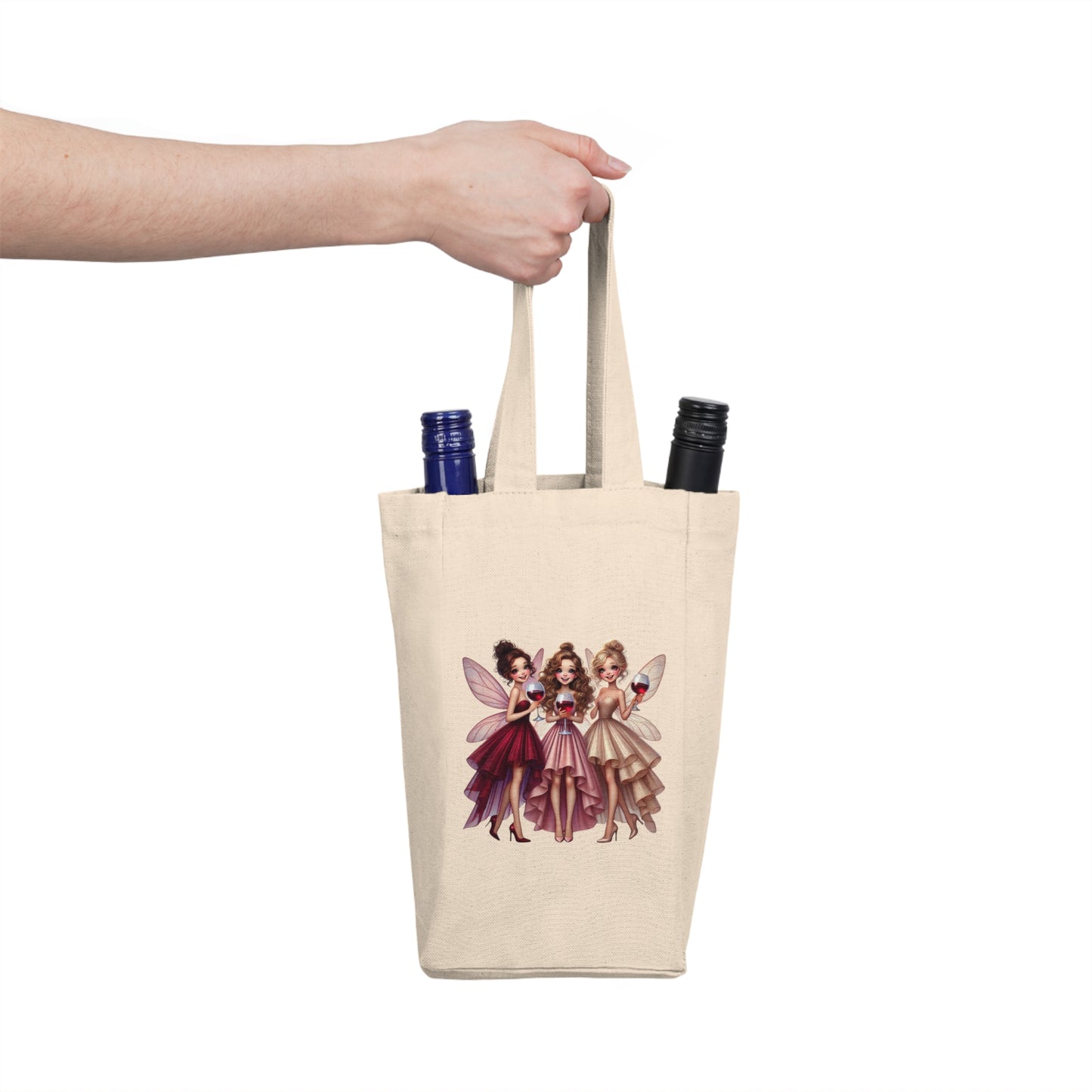 Fairy Fine & Wine Divine – Double Wine Tote