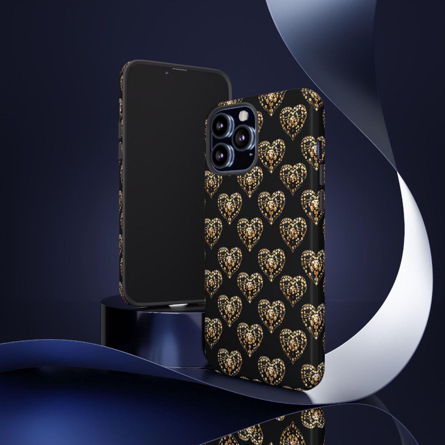 Golden Heart Luxe Phone Case