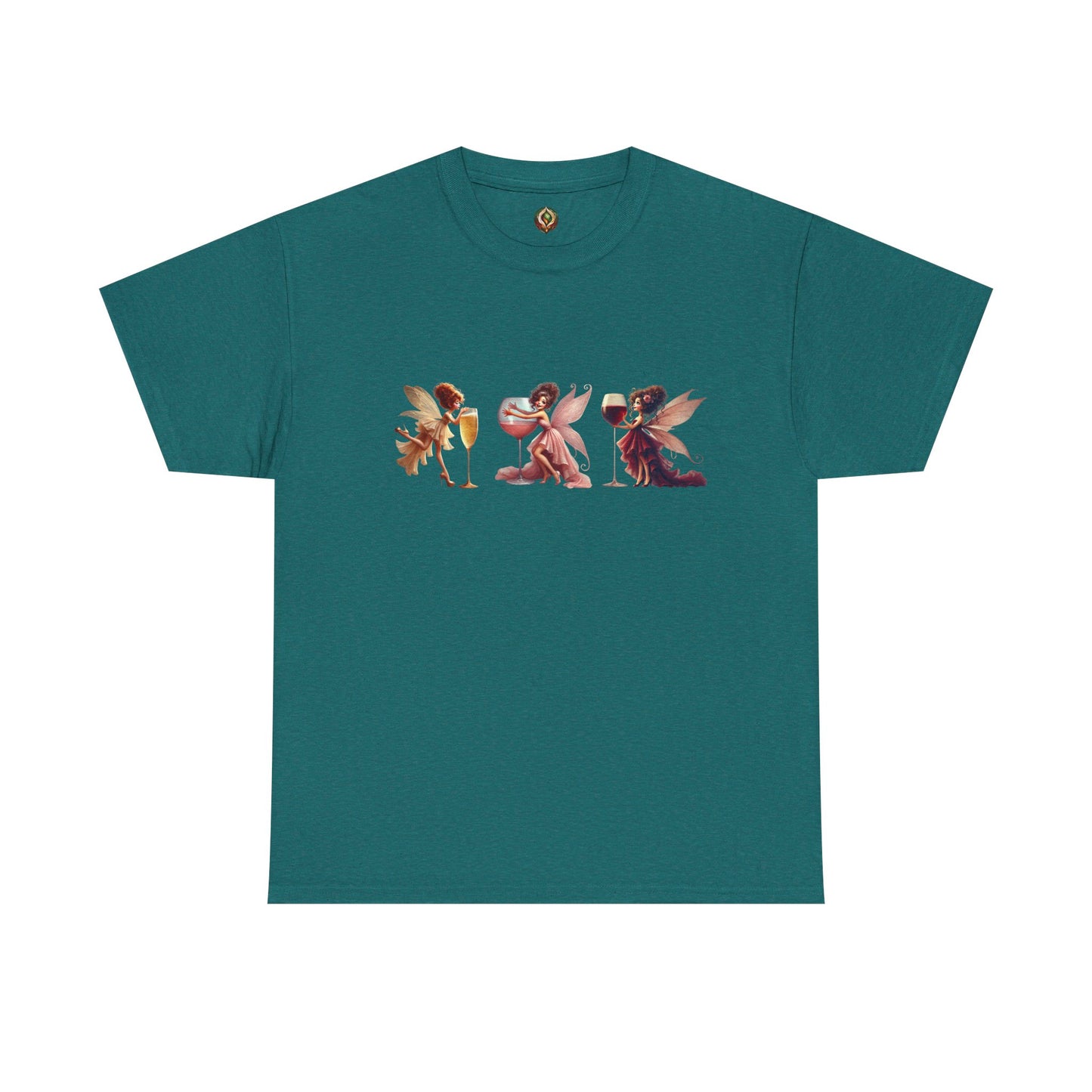 Spirited Sips & Whimsy Wings β Unisex Heavy Cotton Tee