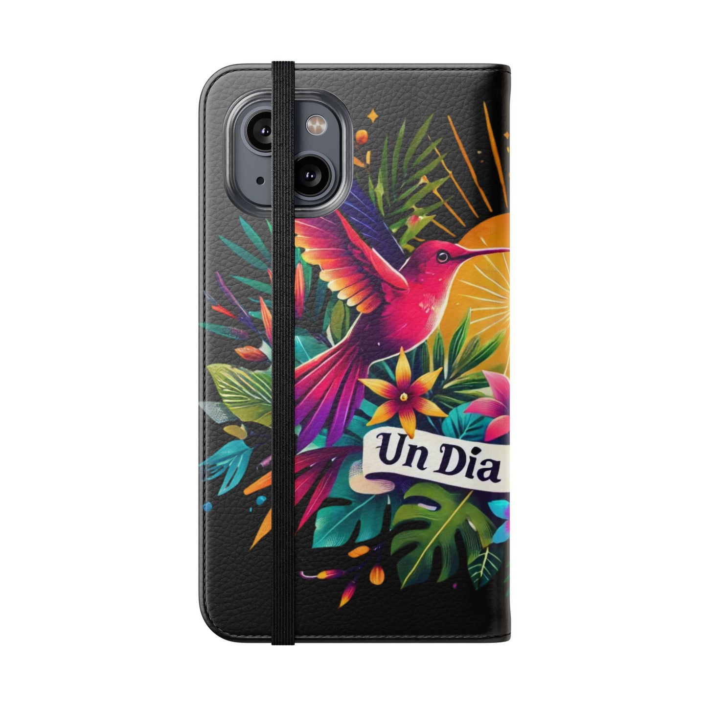 "Un Día a La Vez" Vibrant Midnight Flip Case