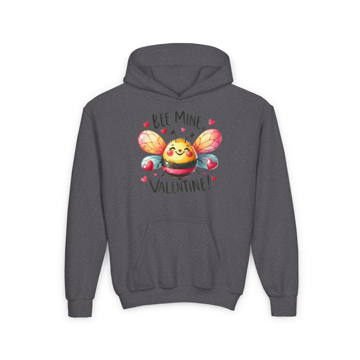 Bee Mine Valentine Youth Hoodie