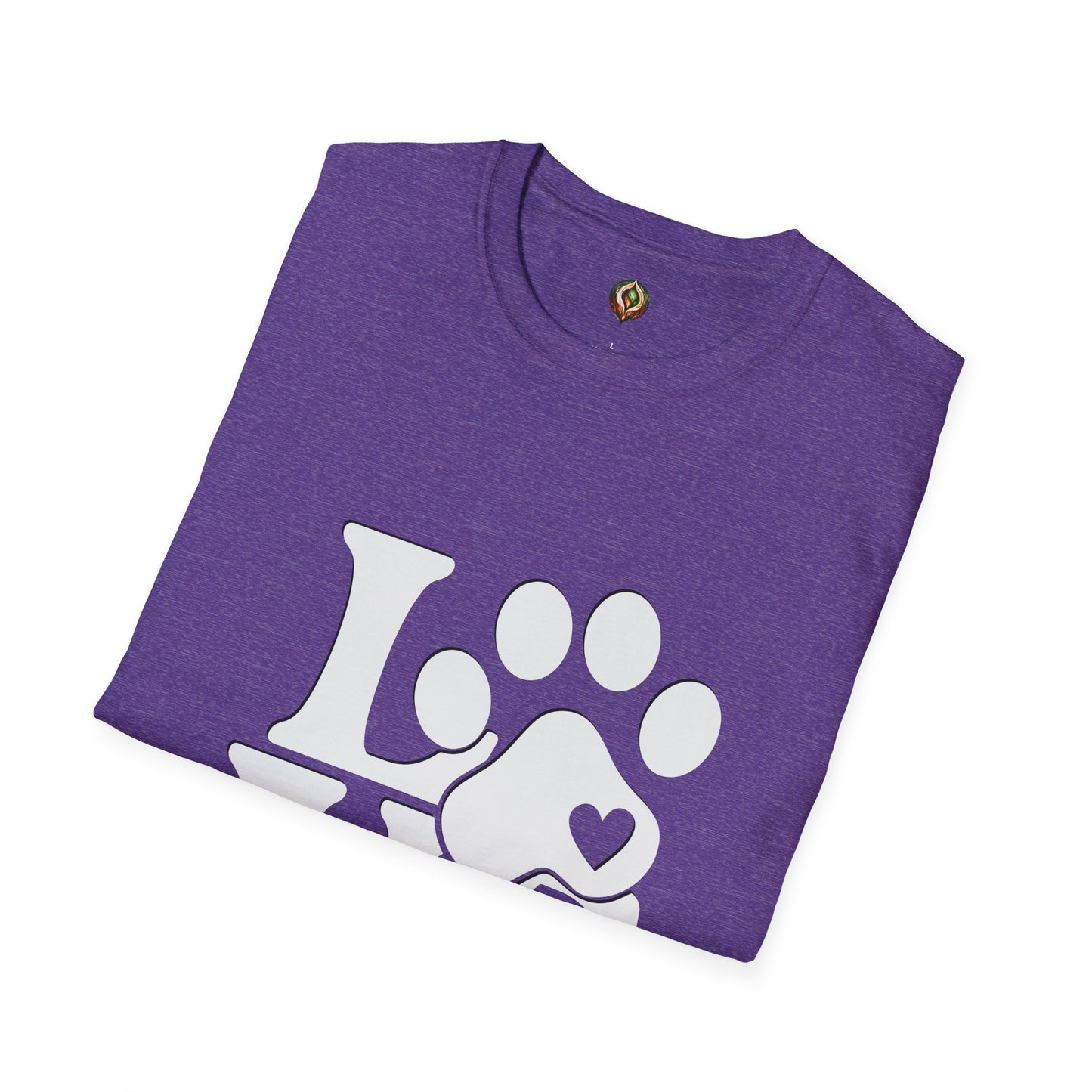 LOVE Paw Print Unisex Softstyle T-Shirt