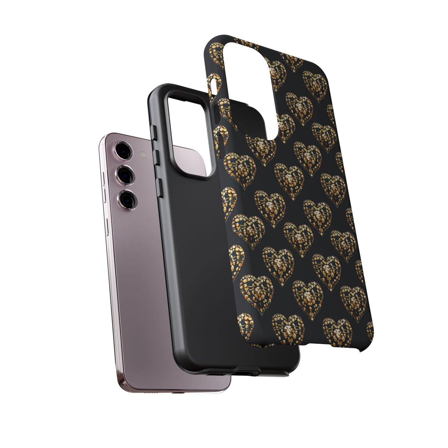 Golden Heart Luxe Phone Case