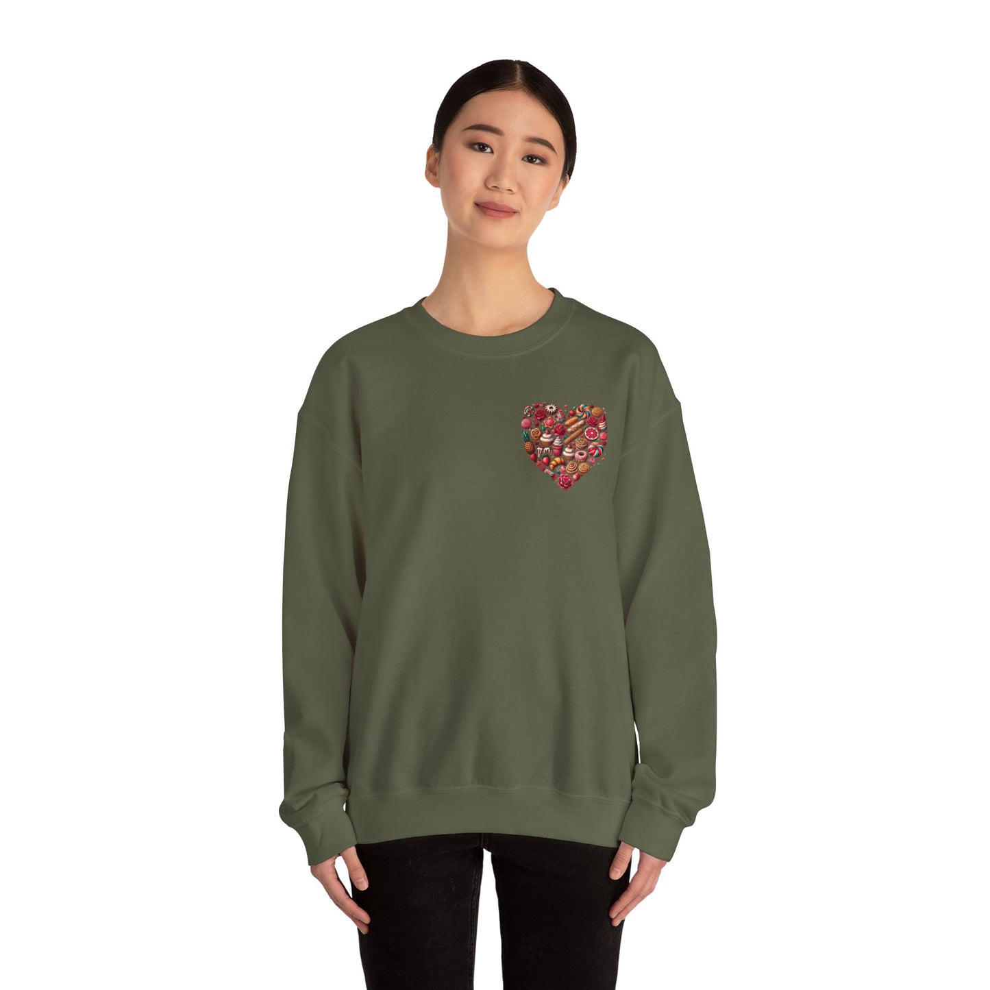 "Love in Every Stitch" Crewneck Sweatshirt