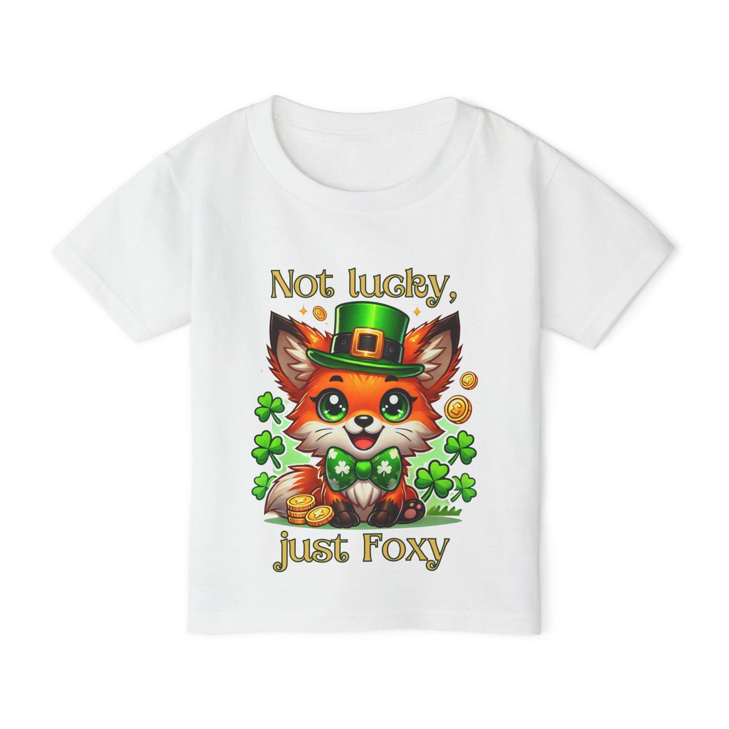 Not Lucky, Just Foxy Toddler Tee – St. Patrick’s Day Fox 🍀🦊