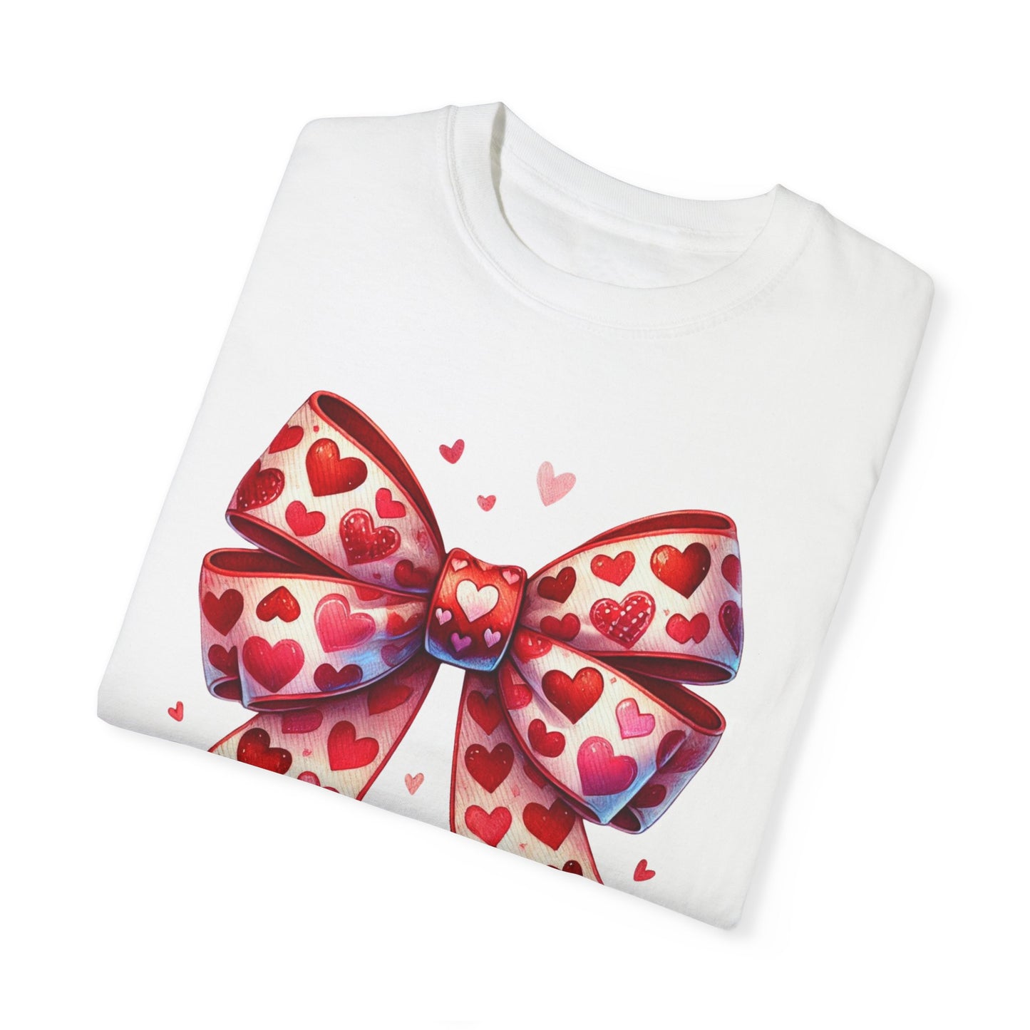 "Sweetheart Bow" Garment-Dyed Unisex T-Shirt