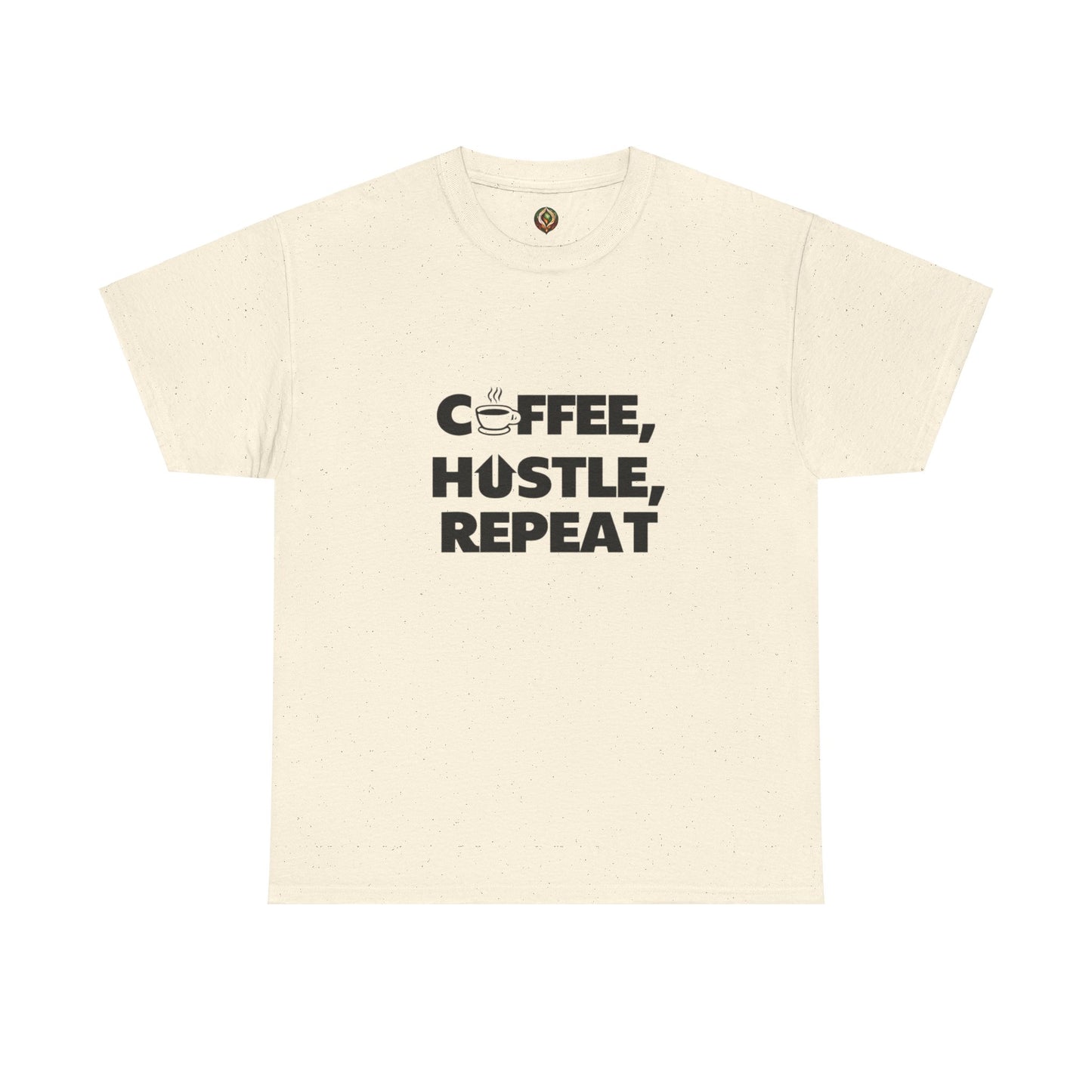 "Coffee, Hustle, Repeat" Unisex Heavy Cotton Tee