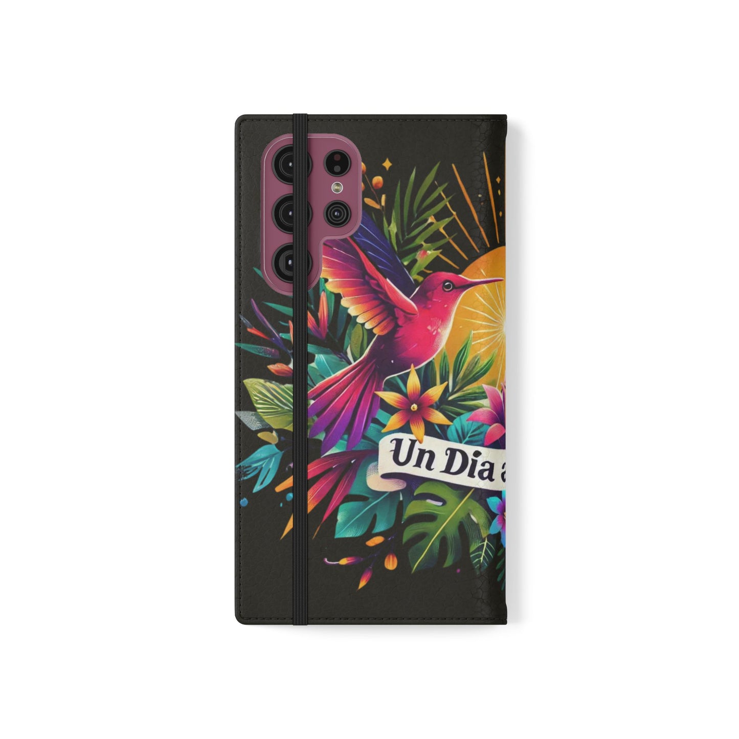 "Un Día a La Vez" Vibrant Midnight Flip Case