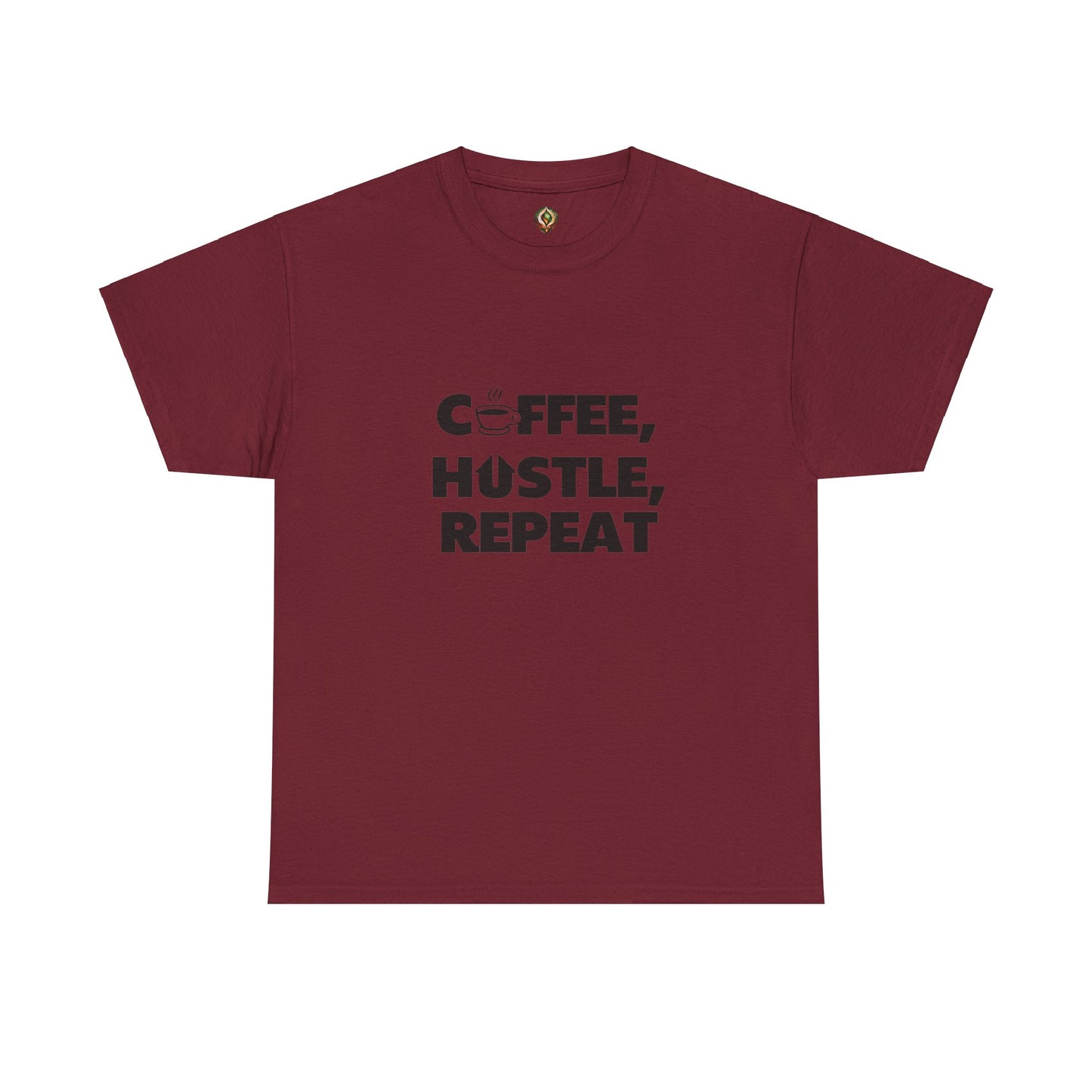"Coffee, Hustle, Repeat" Unisex Heavy Cotton Tee