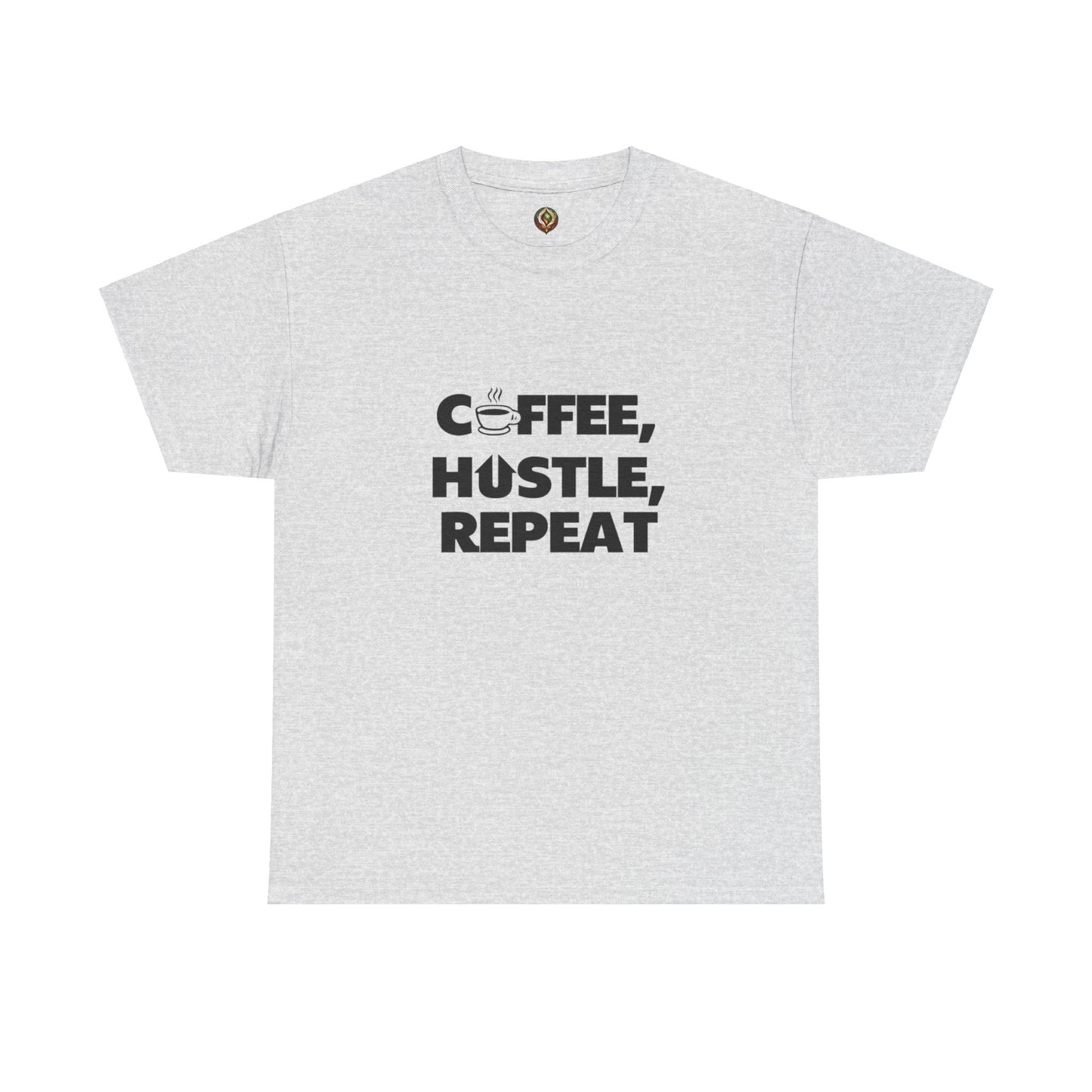"Coffee, Hustle, Repeat" Unisex Heavy Cotton Tee
