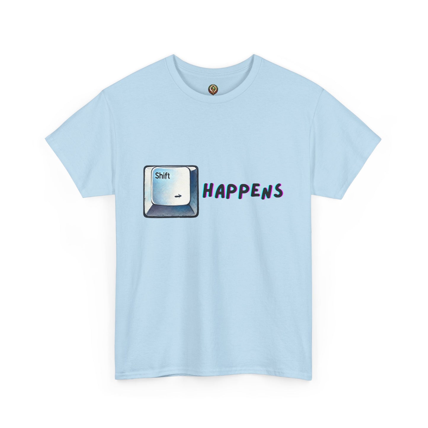 ⌨️ "Shift Happens" – Unisex Heavy Cotton Tee