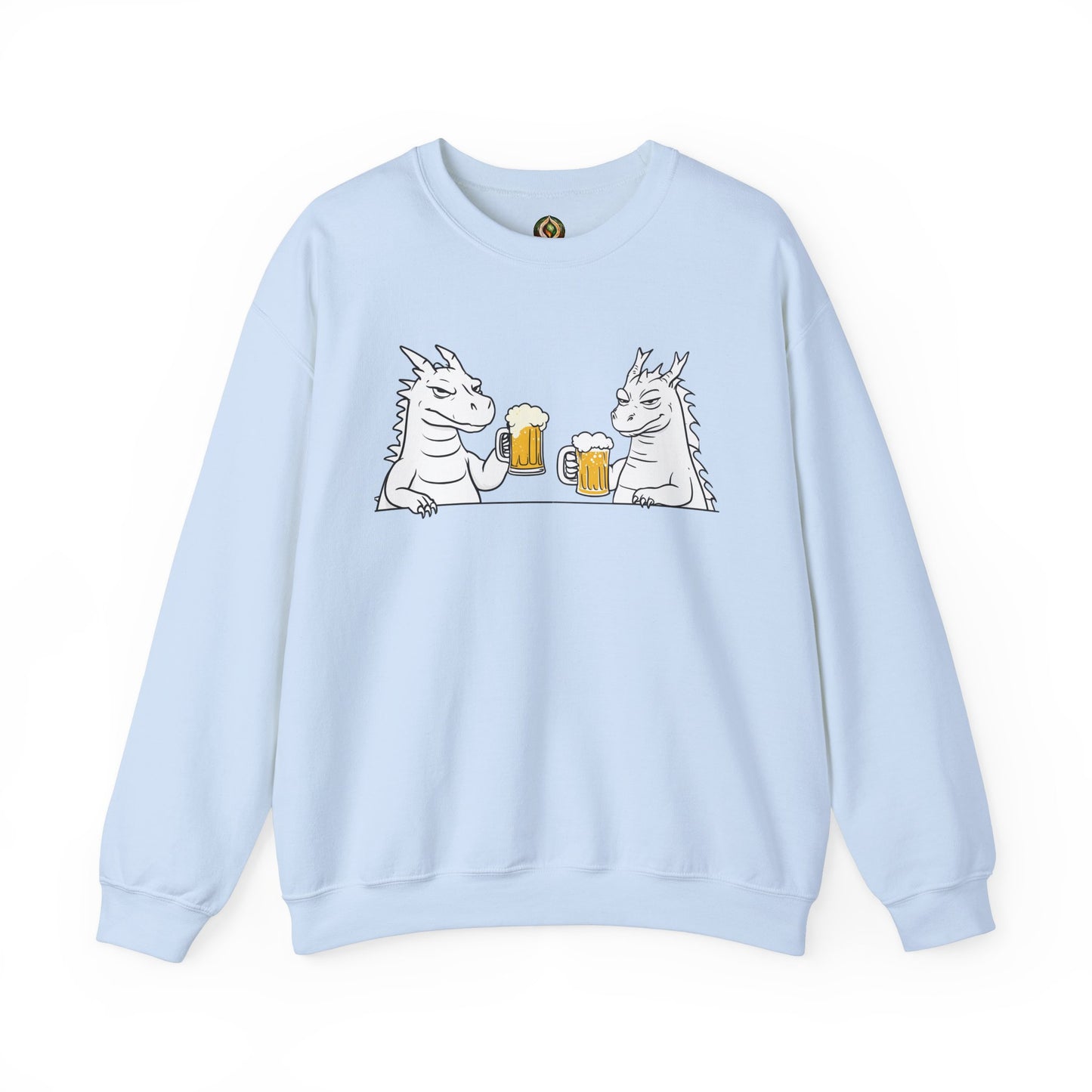 Dragon Cheers Crewneck Sweatshirt β Cozy, Quirky, and Brew-tiful π»π