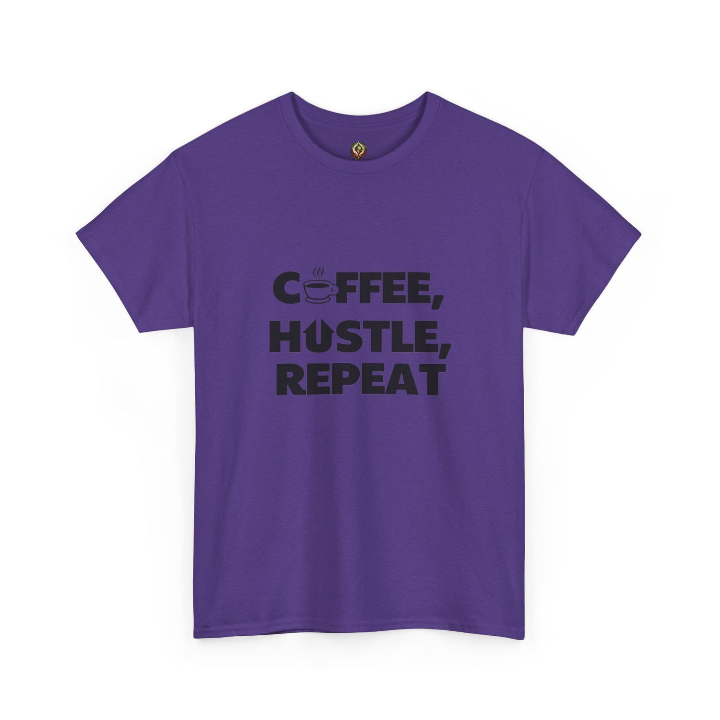 "Coffee, Hustle, Repeat" Unisex Heavy Cotton Tee