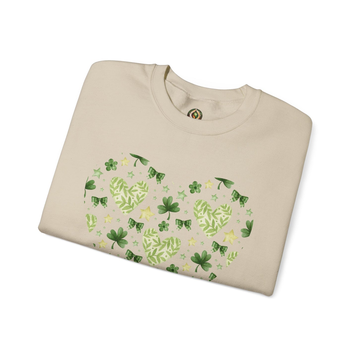 Lucky in Love 🍀💚 St. Patrick’s Day Heart Crewneck Sweatshirt