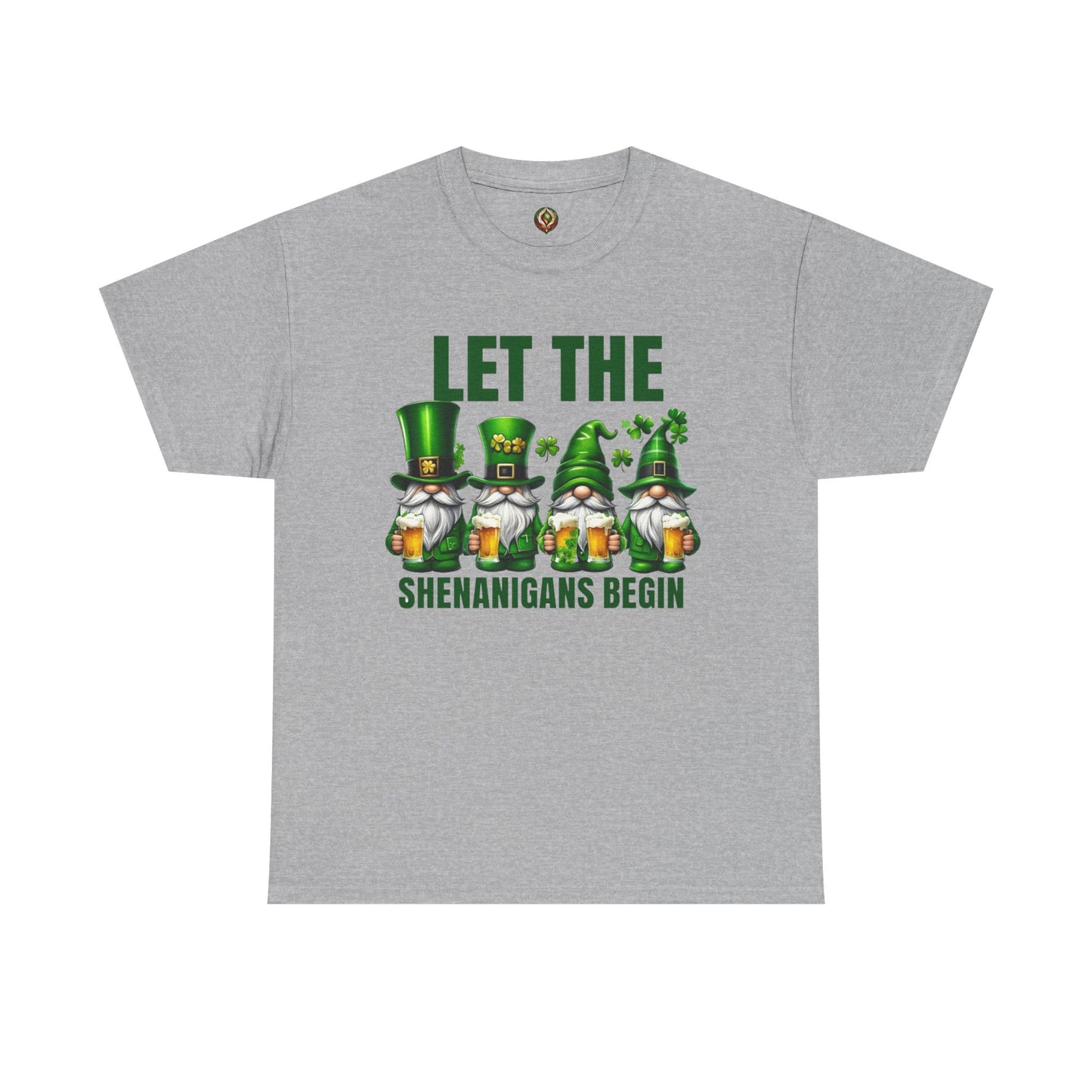 Let the Shenanigans Begin 🍀 Leprechaun Gnome St. Patrick’s Day Unisex Tee