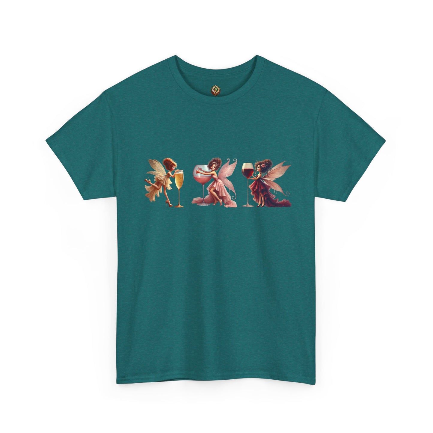 Spirited Sips & Whimsy Wings β Unisex Heavy Cotton Tee