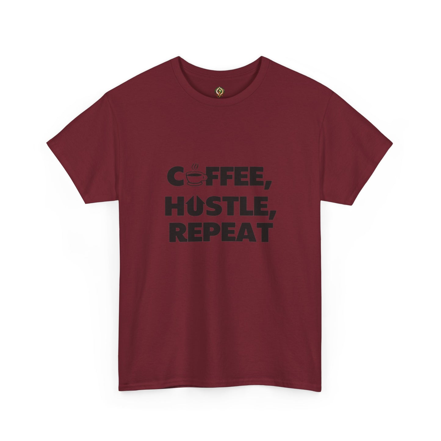"Coffee, Hustle, Repeat" Unisex Heavy Cotton Tee