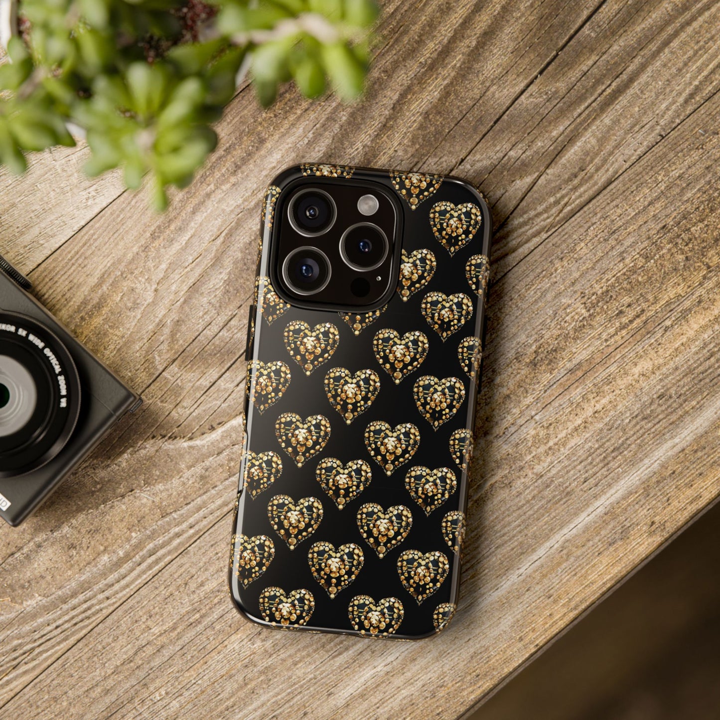 Golden Heart Luxe Phone Case