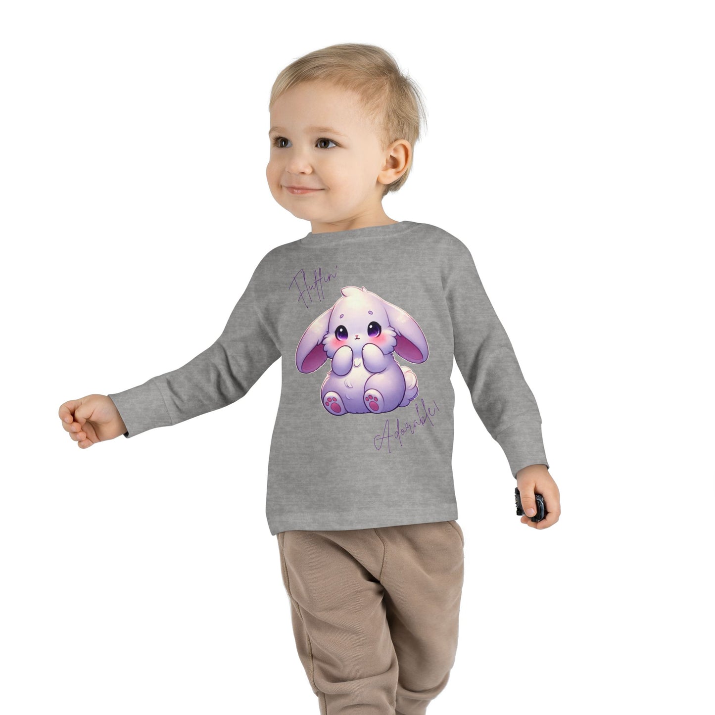 “Fluffin’ Adorable” – Toddler Long Sleeve Tee